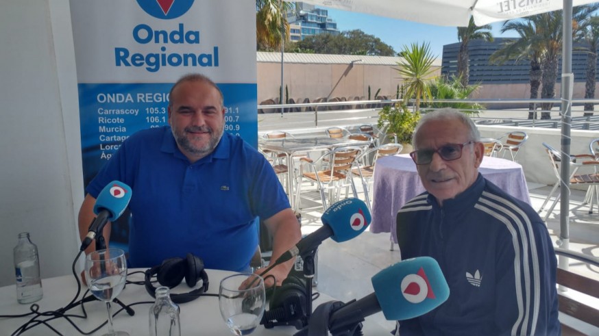 Manuel Sánchez Breis y Perico Arango en el Restaurante Mare Nostrum en Cartagena