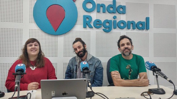 Aíta Salinas, Pedro Lobo y Claudio Aldaz en Onda Regional