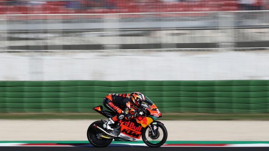Pedro Acosta, en el Gran Premio de San Marino