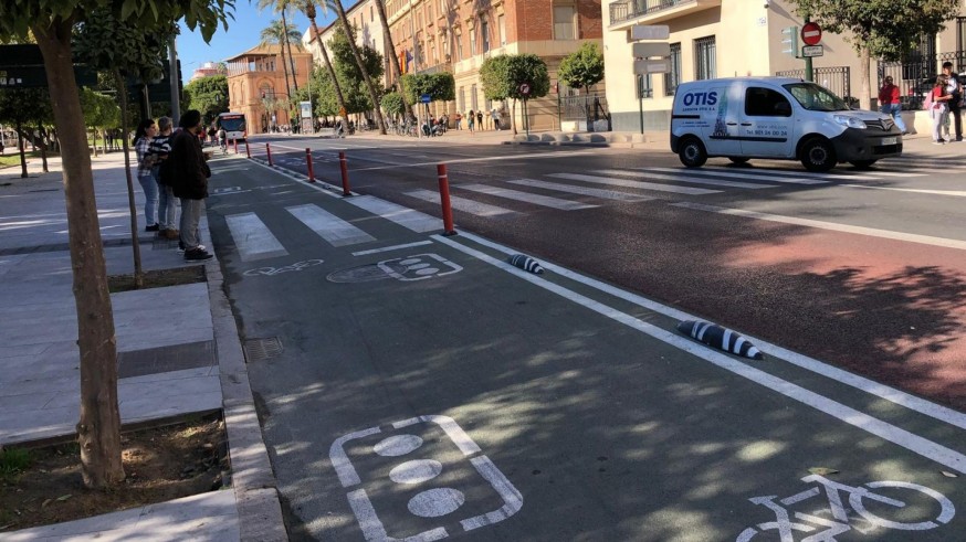 Murcia en Bici y Murcia Lab denuncian la falta de carrilles bici por ejecutar