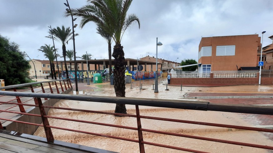 Efectos de las lluvias del jueves en El Mojón. Foto: V.M.M
