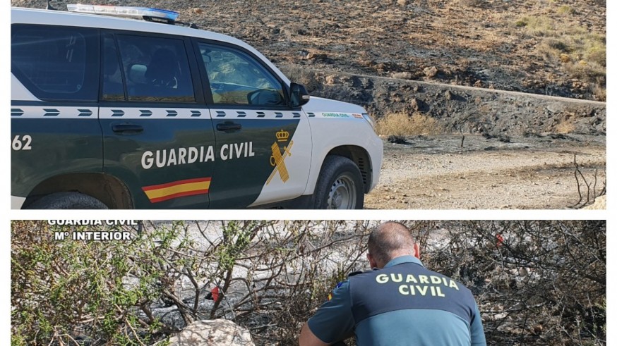 Investigan a una persona por el incendio del pasado mes de julio en Mazarrón 