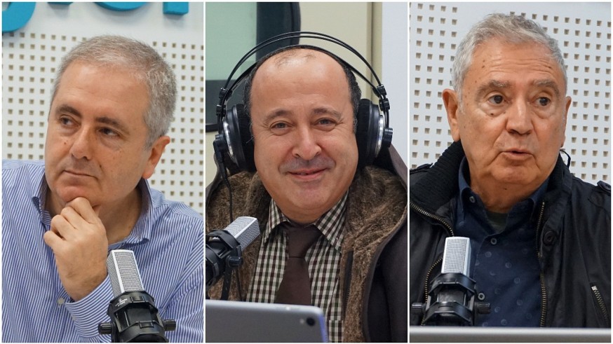 Manolo Segura, Javier Adán y Enrique Nieto en nuestra tertulia Conversaciones con dos sentidos