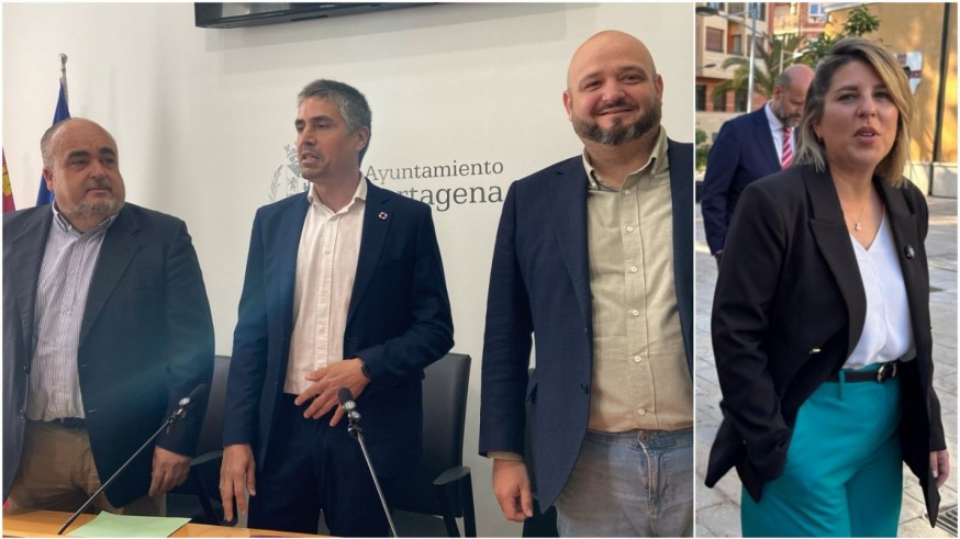 MC, PSOE y Sí Cartagena ven "necesaria" la moción de censura, mientras Arroyo la califica de “asalto al Ayuntamiento"