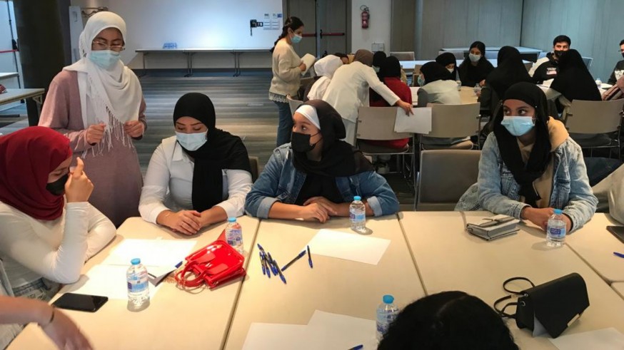 Musulmanas murcianas en un taller contra el odio cotidiano. Foto: P. Ros