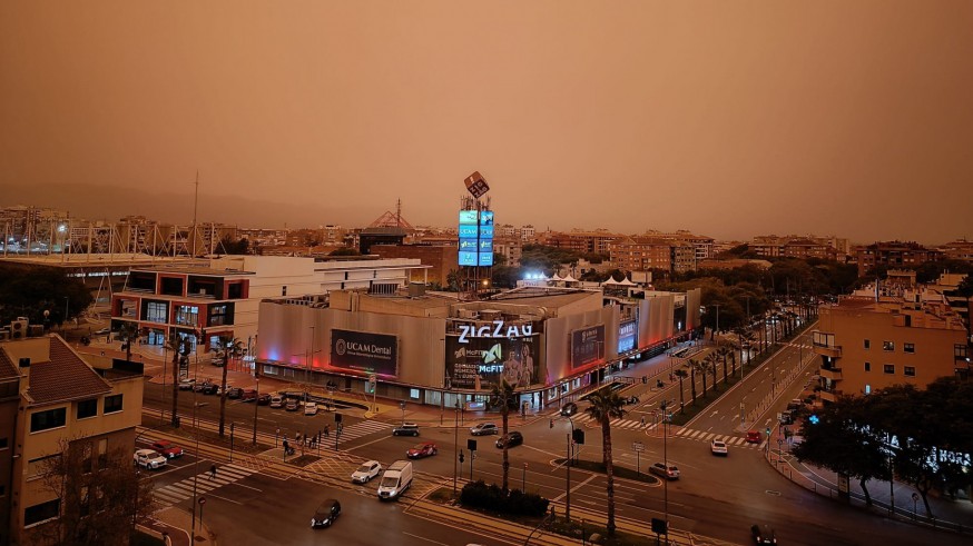 El polvo sahariano dispara los niveles de contaminación por partículas PM10 