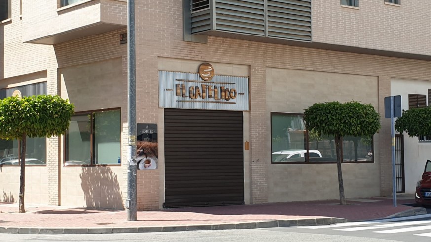Cafetería cerrada en Murcia. ORM