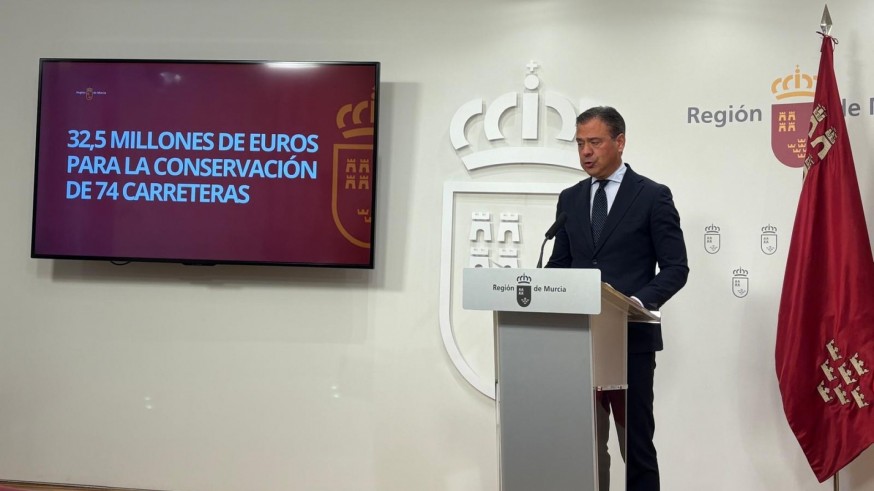 Más de 32 millones para el mantenimiento de 74 carreteras en 15 municipios de la Región