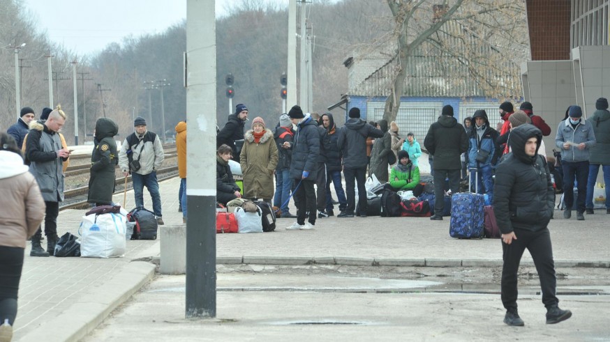 Éxodo de ciudadanos hacia el oeste de Ucrania 