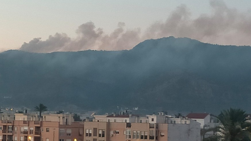 Más de 100 hectáreas arrasadas por el incendio forestal de Los Garres