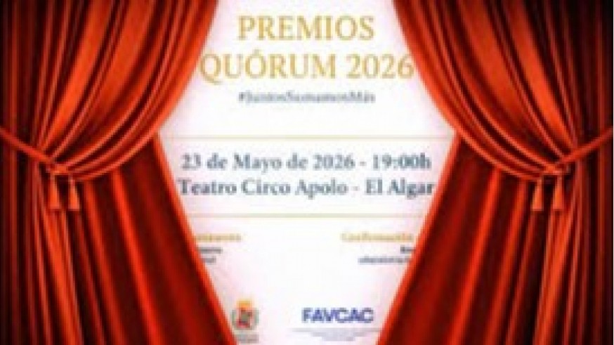 Barrios y pedanías. La Federación de Vecinos de Cartagena celebra la labor comunitaria con la entrega de los Premios Quórum