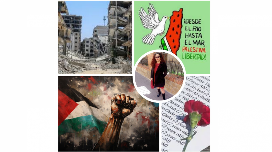 Una bullense residente en Londres lanza la iniciativa "Voces del Mundo" por el pueblo palestino