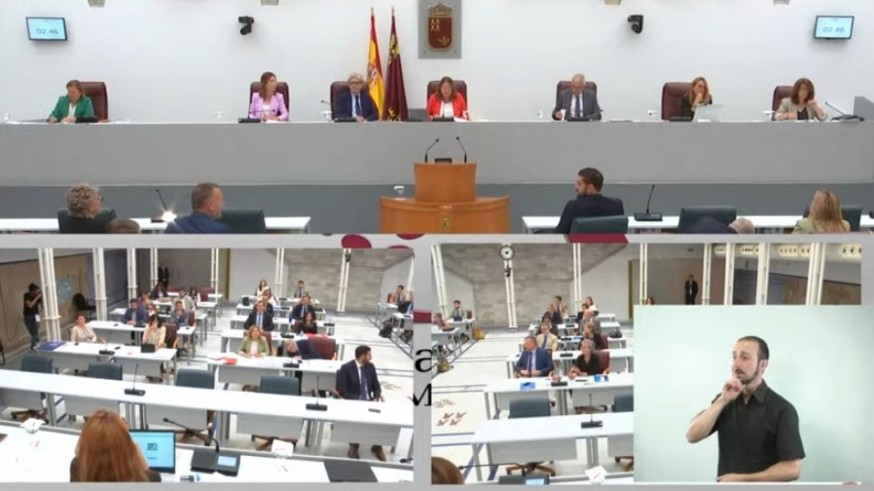 Receso en el pleno de la Asamblea tras la expulsión de Víctor Egío (Podemos)