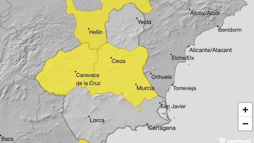 45.1 ºC en Murcia, temperatura máxima más alta este lunes en la Región de Murcia