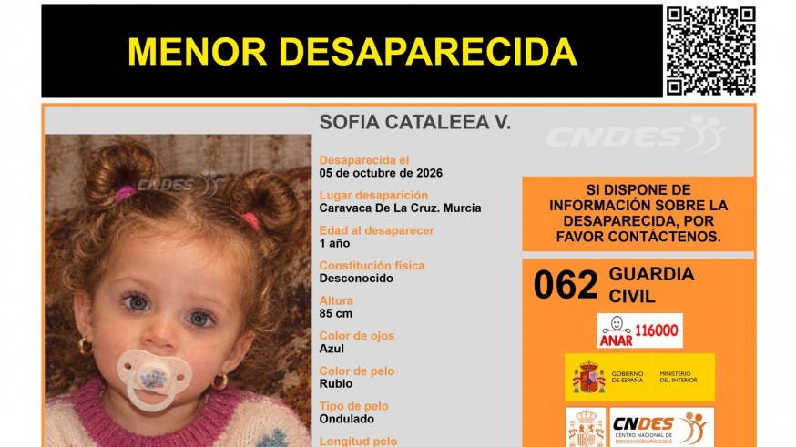 Localizan en Rumanía a la niña desaparecida en Caravaca de la Cruz