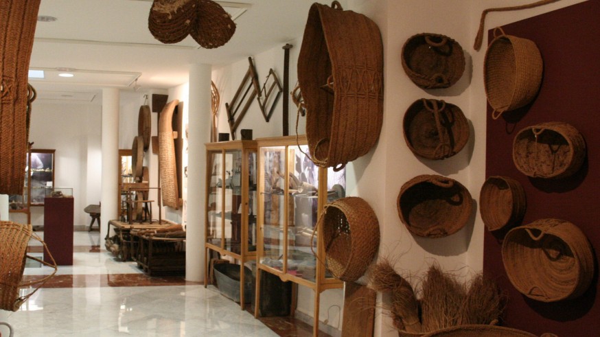 Sección dedicada al esparto en el Museo de Jumilla