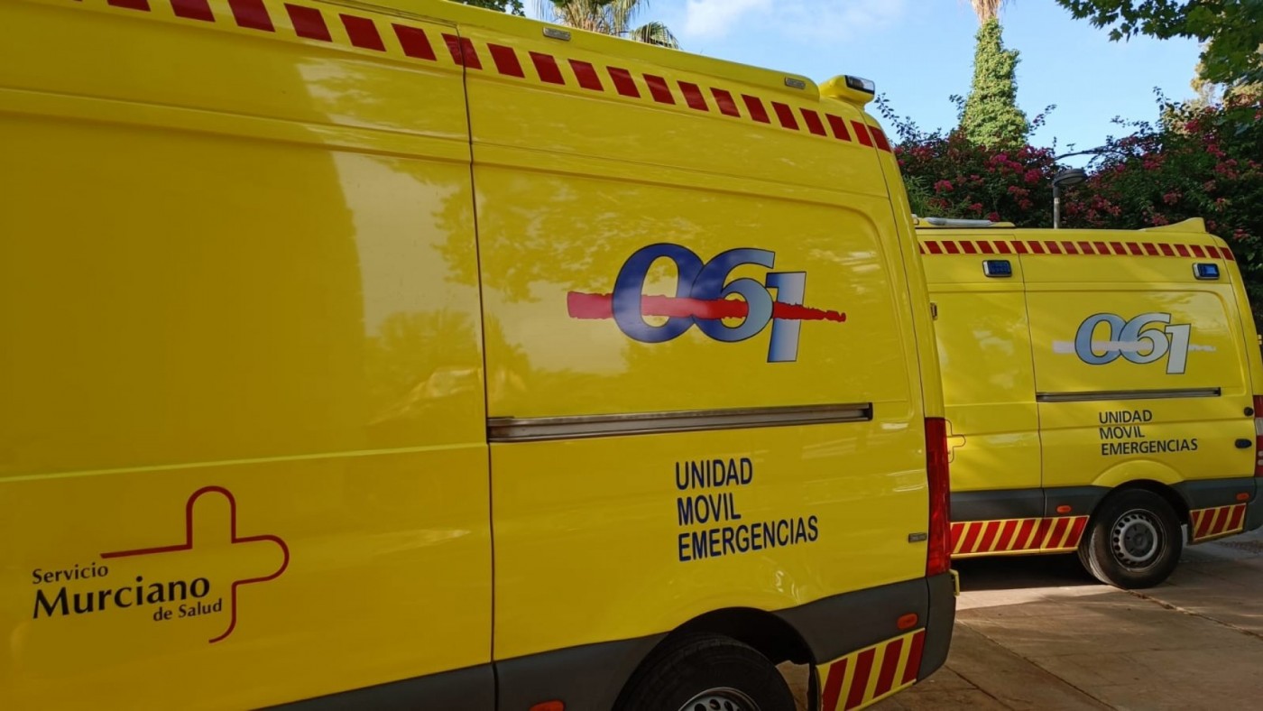 Herido un hombre que cayó en un camión de basura por encontrarse en un contenedor en Murcia