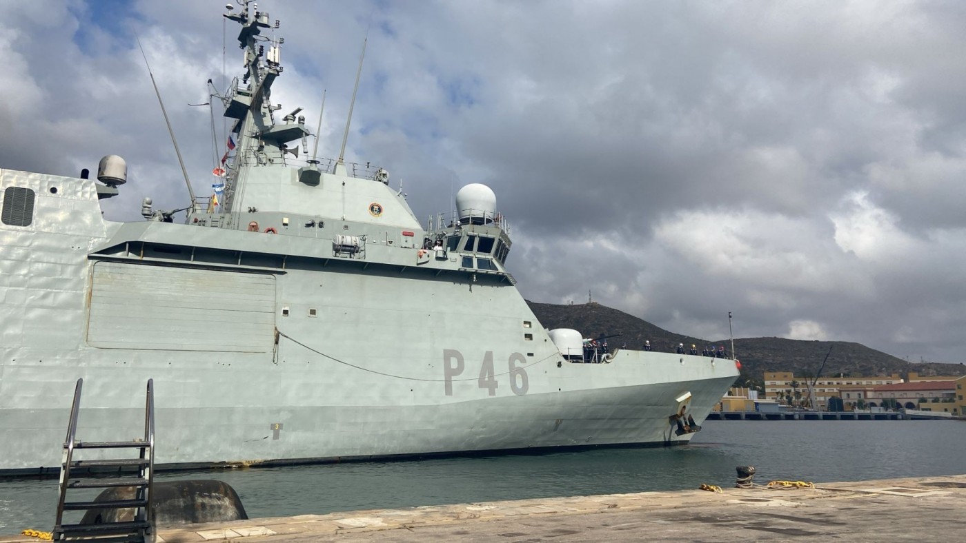 El buque ‘Furor’ regresa a Cartagena tras casi cinco meses de misión en el Golfo de Guinea