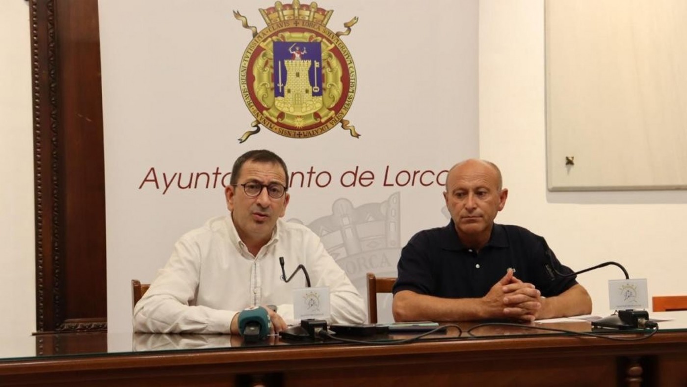 Obras de emergencia para evitar desprendimientos en el barrio de San Cristóbal de Lorca