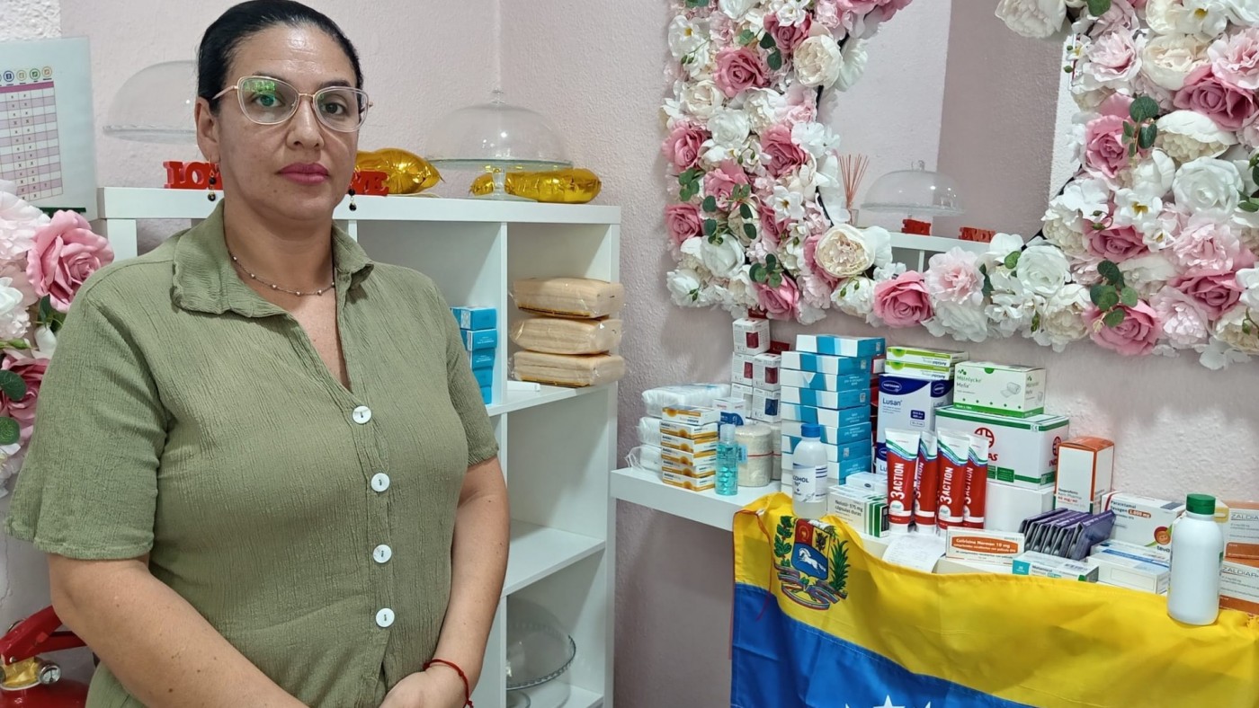  Izaida Peña en su establecimiento de Murcia. ORM