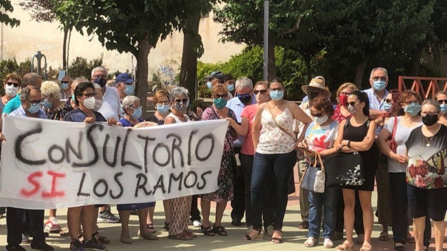 Protesta de los vecinos de Los Ramos en el verano de 2020
