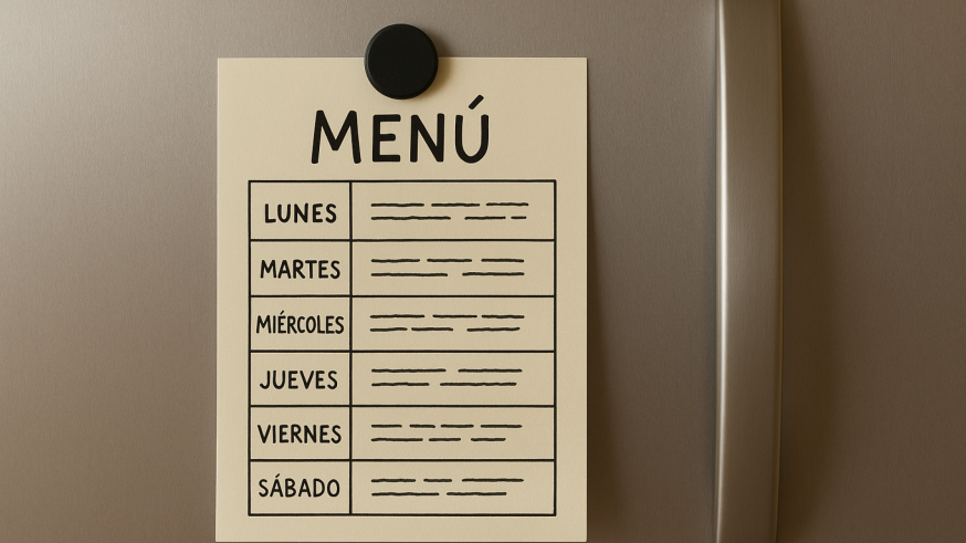 Con sumo gusto. Un menú semanal equilibrado