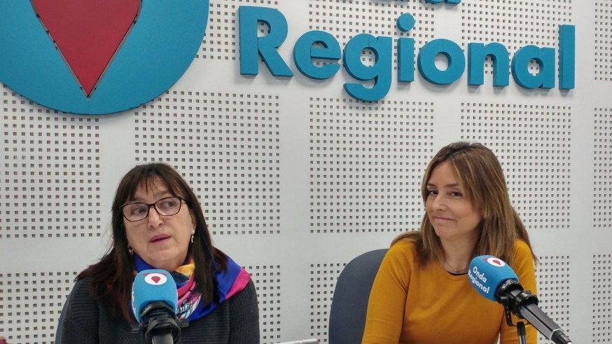 Juana Herreros y Conchita Ruíz, de la concejalía de Derechos sociales y cooperación internacional del Ayuntamiento de Murcia. En Onda Regional