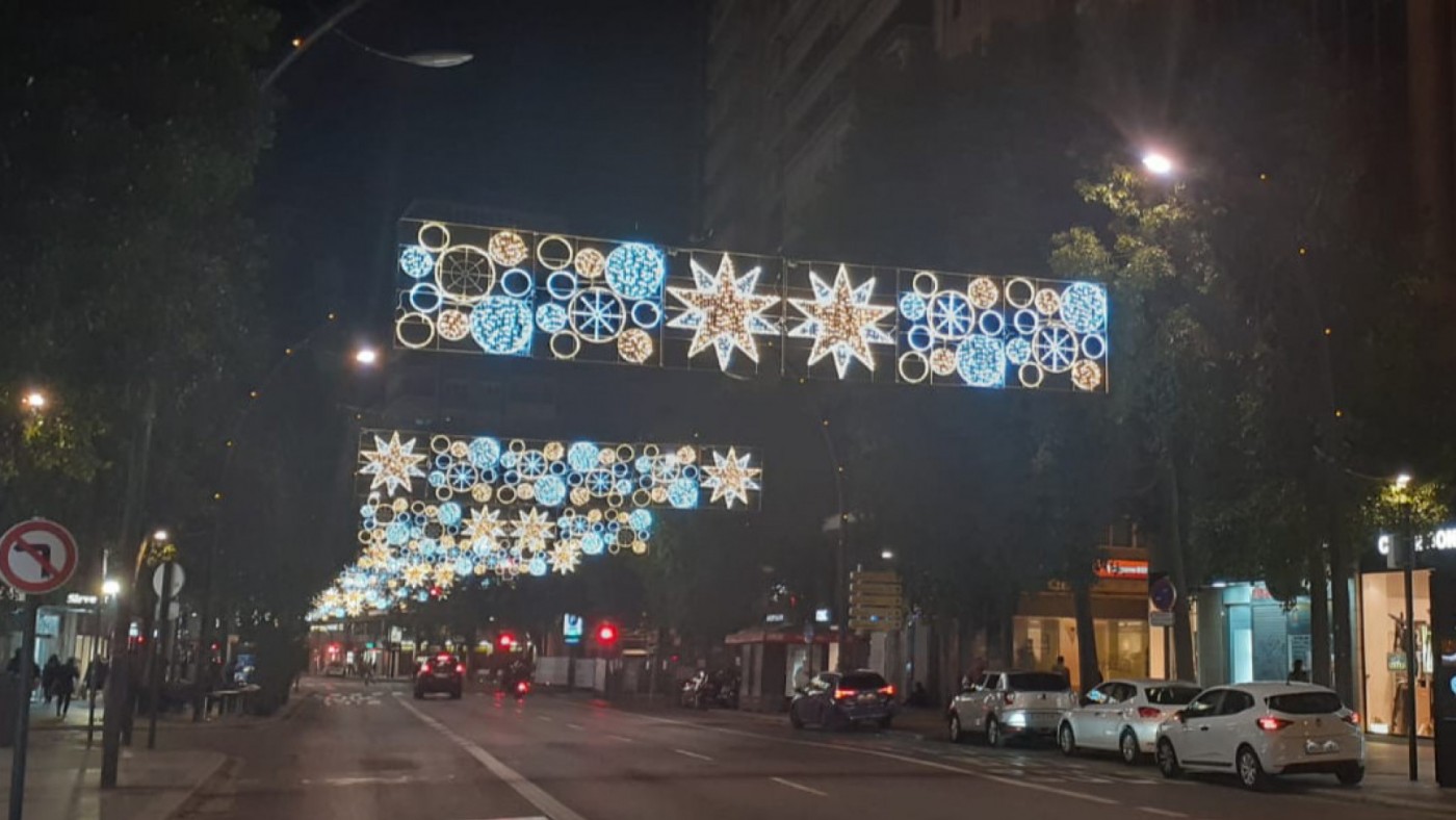 La iluminación navideña de Murcia estará operativa el próximo lunes