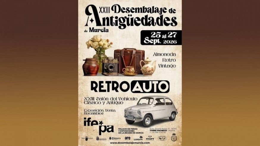 Vuelven las antigüedades y coches clásicos a Torre Pacheco