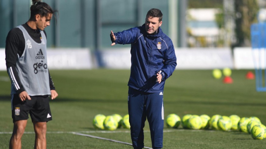 Luis Carrión, en un entrenamiento