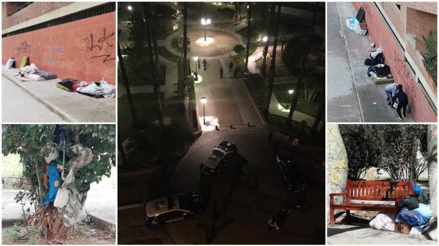 Malestar entre los vecinos del parque Viudes en el barrio del Carmen