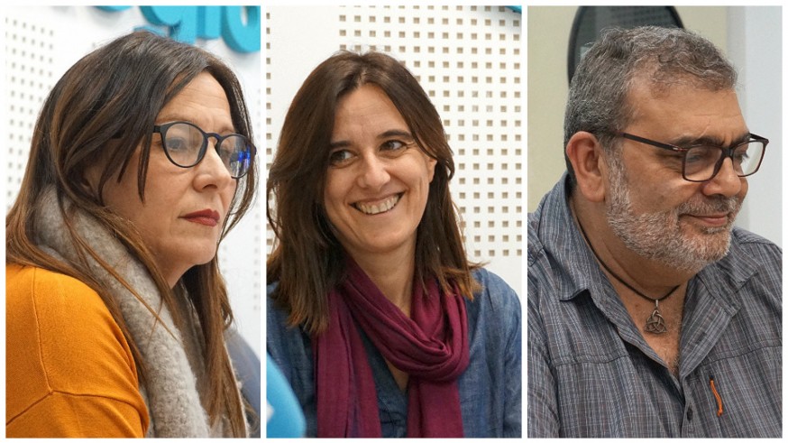 Blanca Soro, Belén Andreu y José Ramón Salcedo, profesores de la UMU