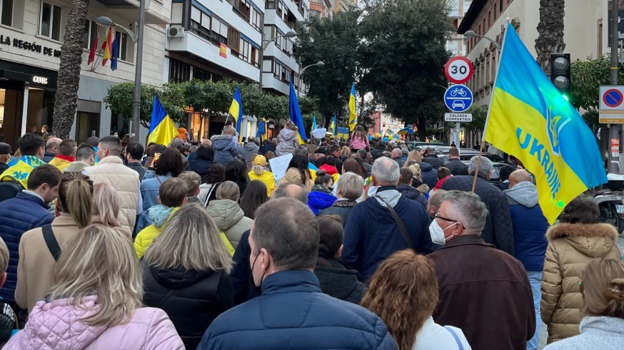 Ucranianos en Murcia claman por los derechos de los niños víctimas de la guerra