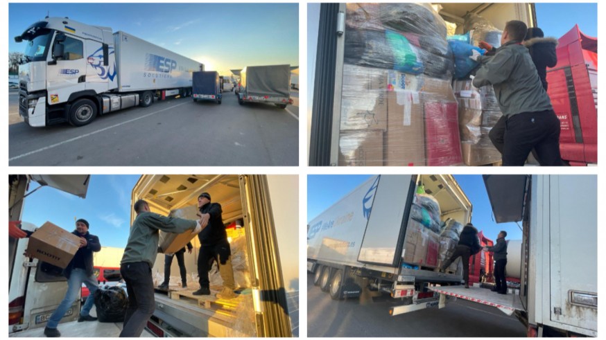 Murcia con Ucrania. Todo preparado en la UMU para enviar el segundo camión de ayuda humanitaria