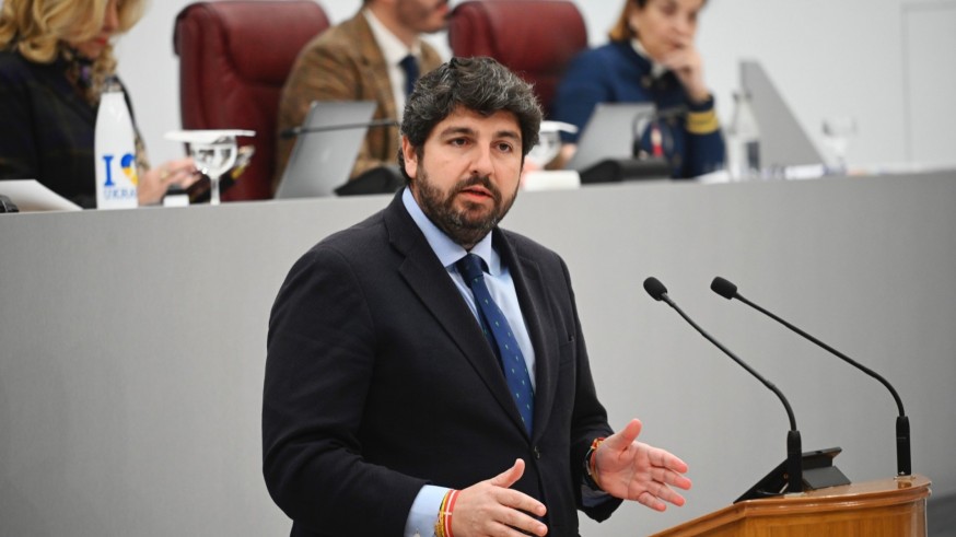 López Miras comparece en la Asamblea para abordar el recorte al trasvase