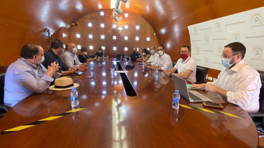 Reunión para la creación del Comité de seguimiento. Foto: Ayuntamiento de Lorca
