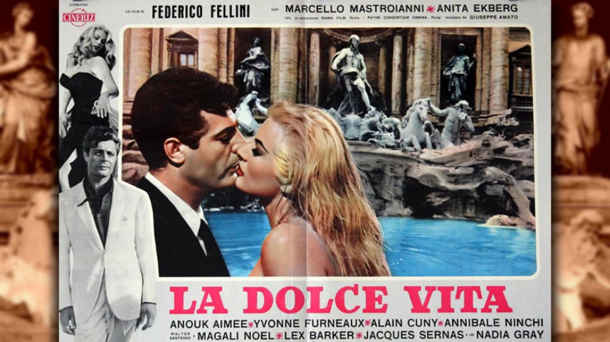 Cartel de la película 'La dolce vita'