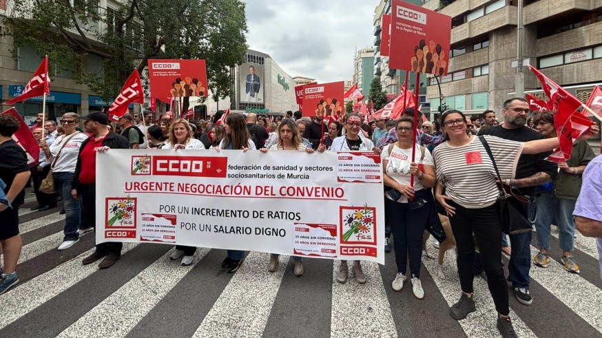 Comisiones Obreras vacitina un "otoño caliente" en la Región de Murcia