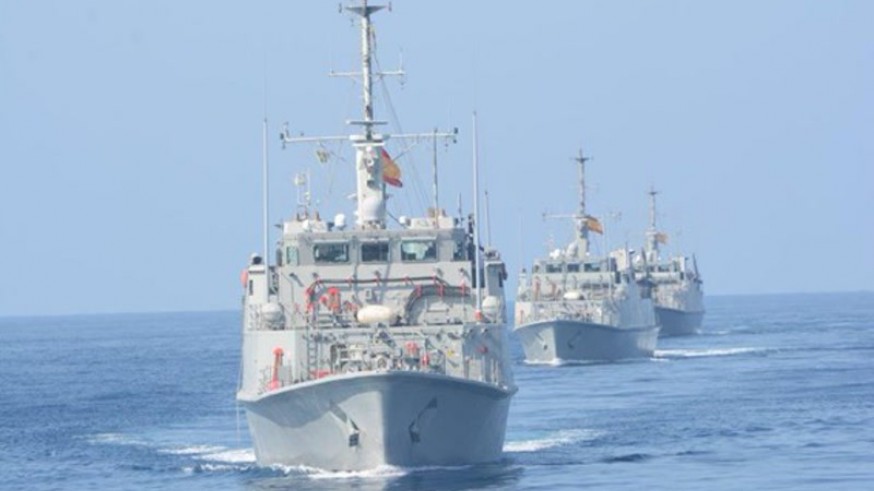 Dos cazaminas de la Armada viajan a Mallorca para participar en la búsqueda de una avioneta desaparecida