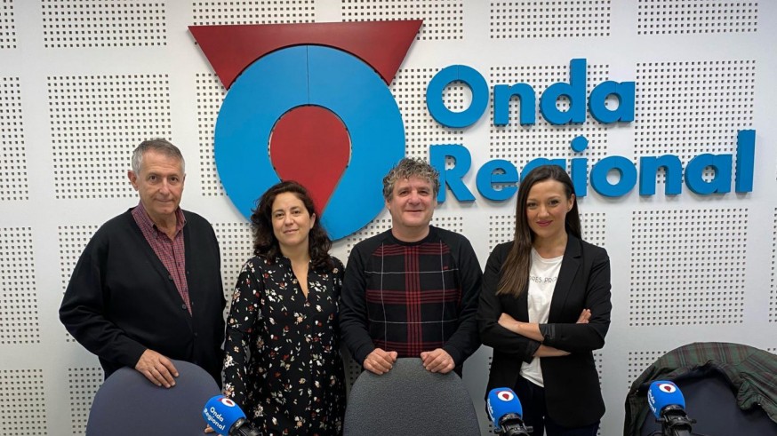 Miguel Massotti, Marta Ferrero, Nacho Vilar y Carmen Conesa en Onda Regional