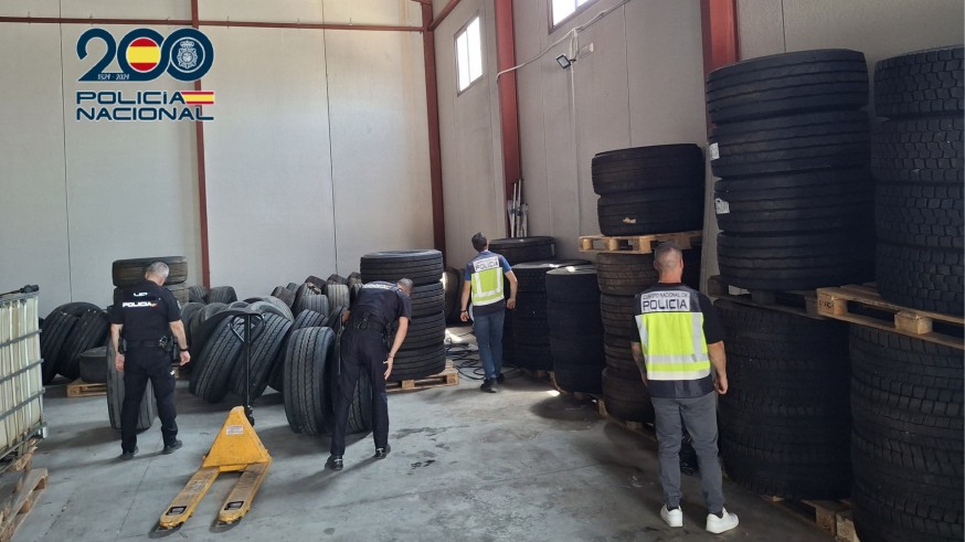 Detenidas once personas por el robo continuado de neumáticos y gasoil en una empresa de Molina de Segura