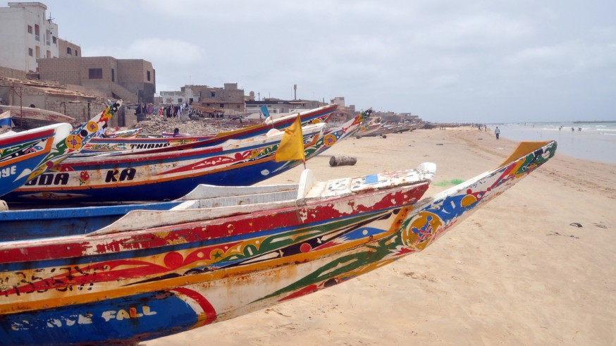 Una de las playas de Senegal
