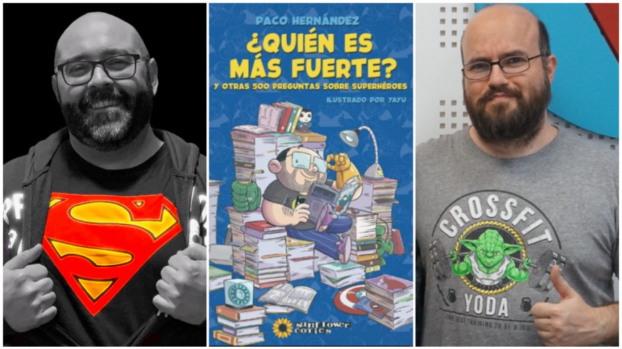 Paco Hernández, portada de '¿Quién es más fuerte?' y Antonio G. Caballer