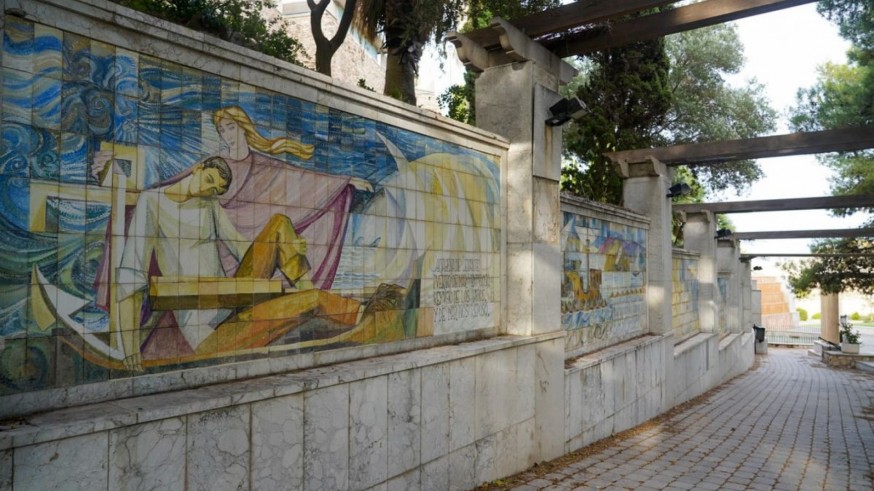 Algunos de los murales ubicados en el Parque Torres de Cartagena