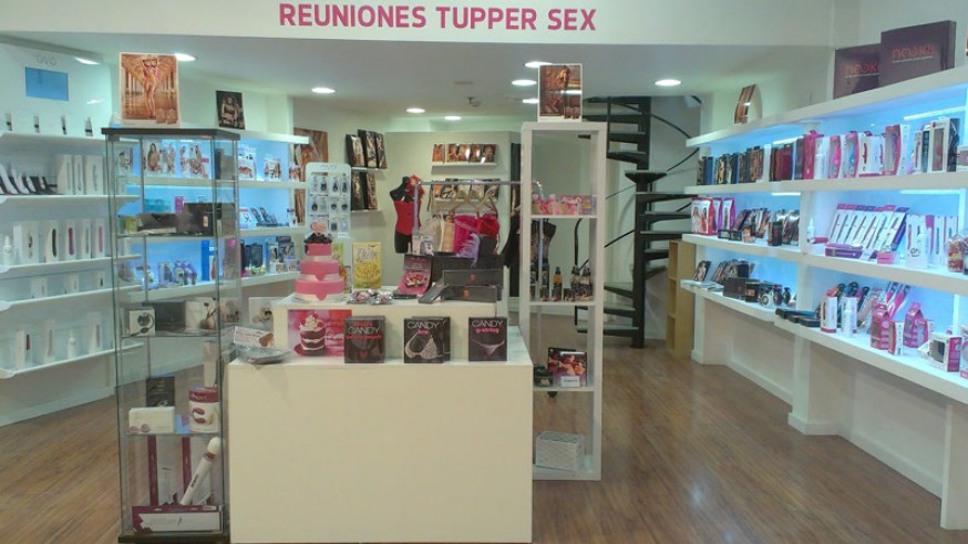 Interior de tienda erótica