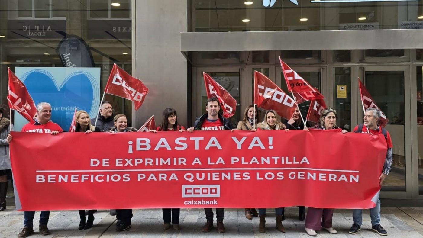 Huelga de 24 horas en CaixaBank el 27 de marzo por la presión comercial a la plantilla