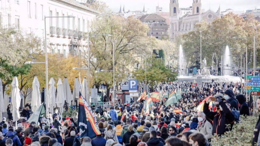Satisfacción entre los organizadores por el éxito de la manifestación de policías en Madrid