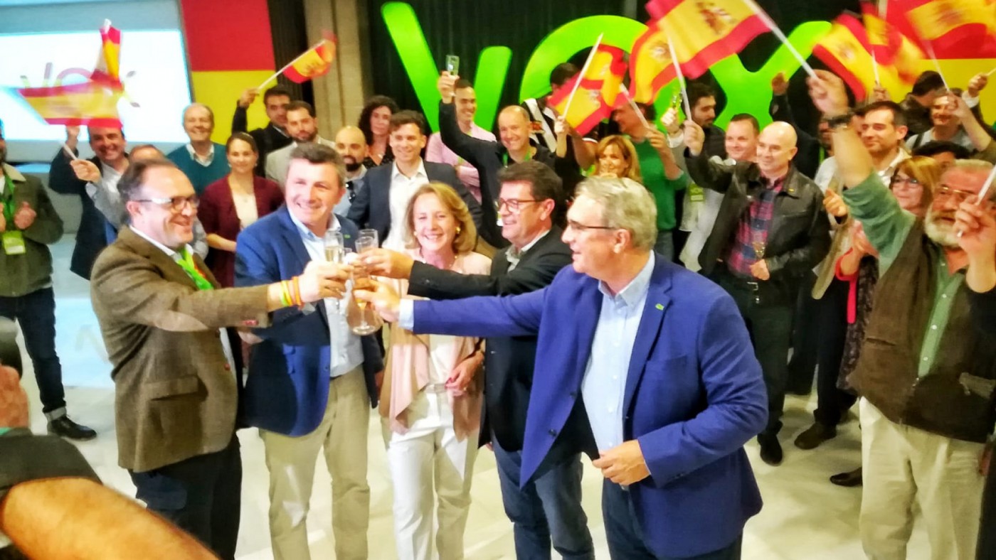 Vox celebraba los resultados en el hotel NH de Murcia