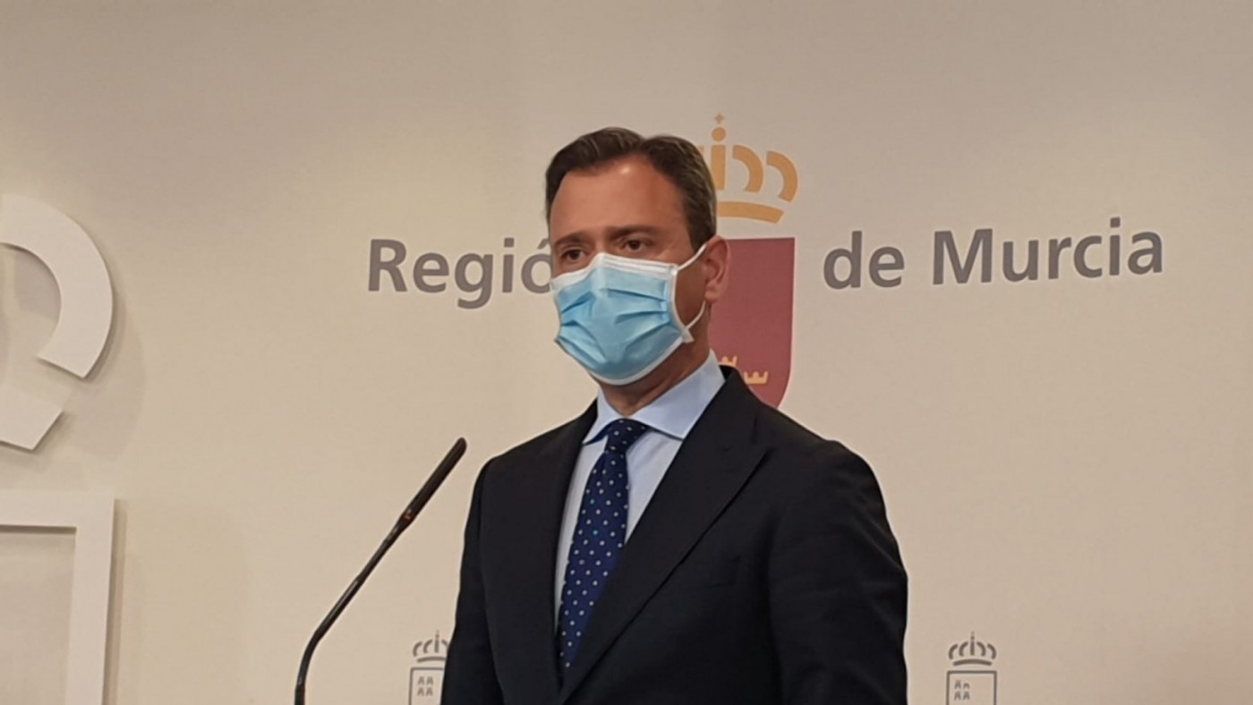 Marcos Ortuño en la rueda de prensa tras el Consejo de Gobierno