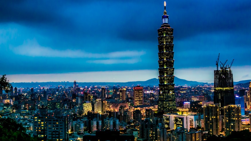Vista de la ciudad de Taipéi, capital de Taiwán